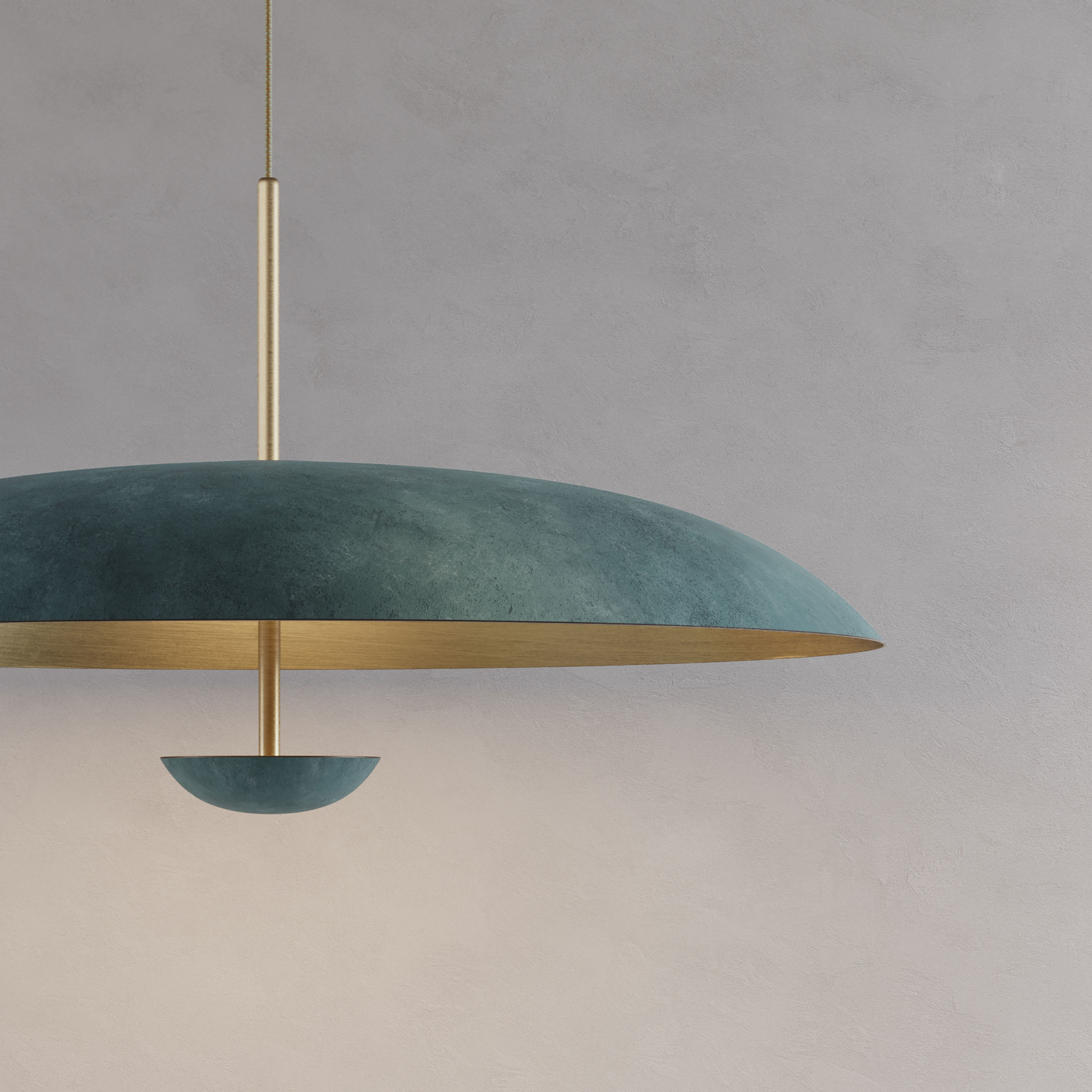 STUDIOTWENTYSEVEN • VERDIGRIS PENDANT LAMP BY EVA MENZ