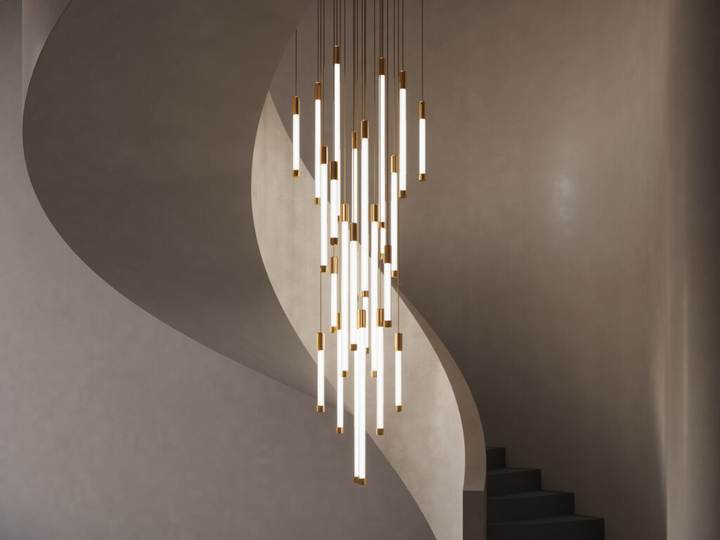 STUDIOTWENTYSEVEN • FLUX HELIX CHANDELIER BY HABERDASHERY