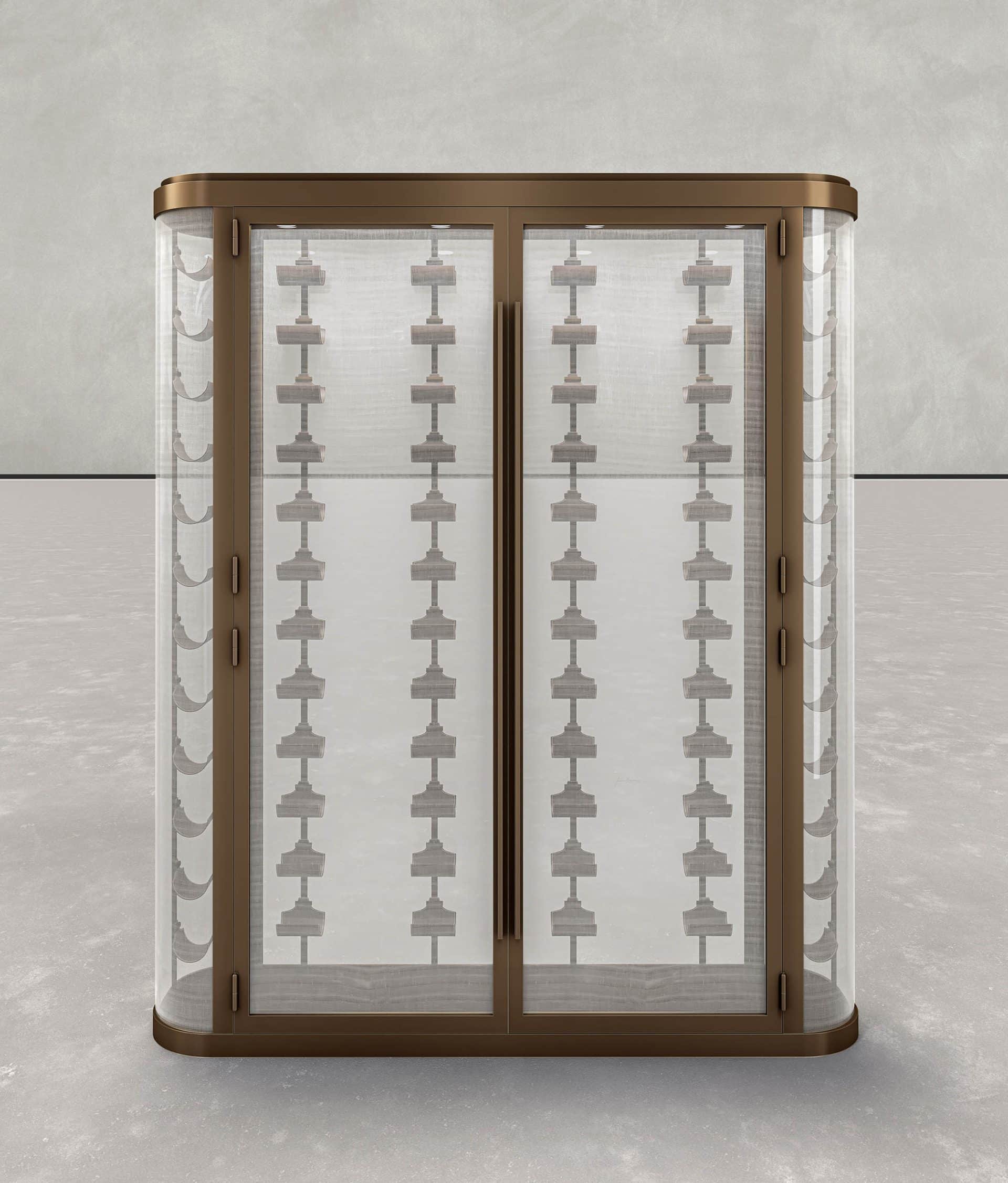 STUDIOTWENTYSEVEN • MAY BRONZE WINE CABINET BY JÉRÔME BUGARA