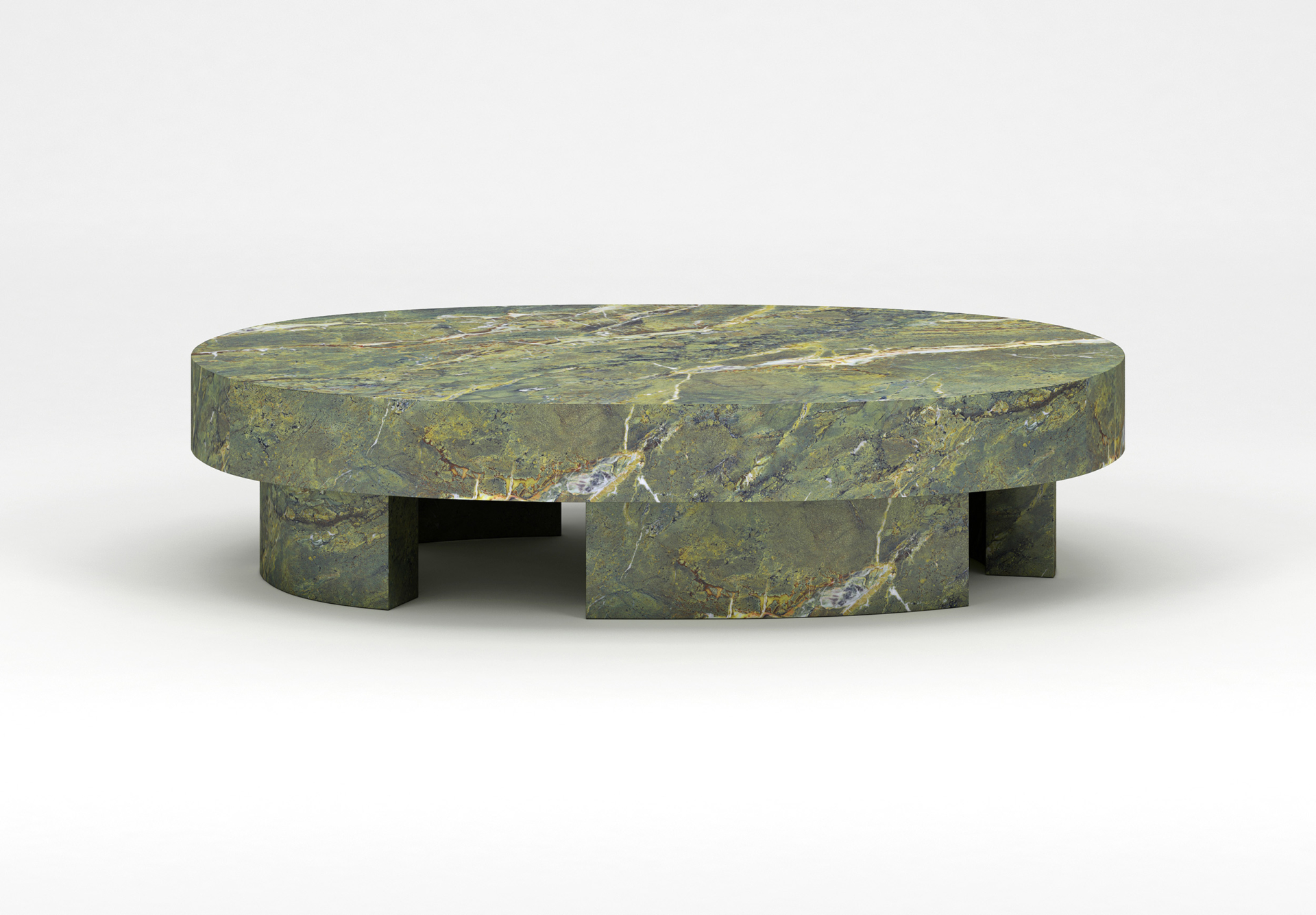STUDIOTWENTYSEVEN • ÉRODE KARZAI GREEN MARBLE COFFEE TABLE BY MAXIME