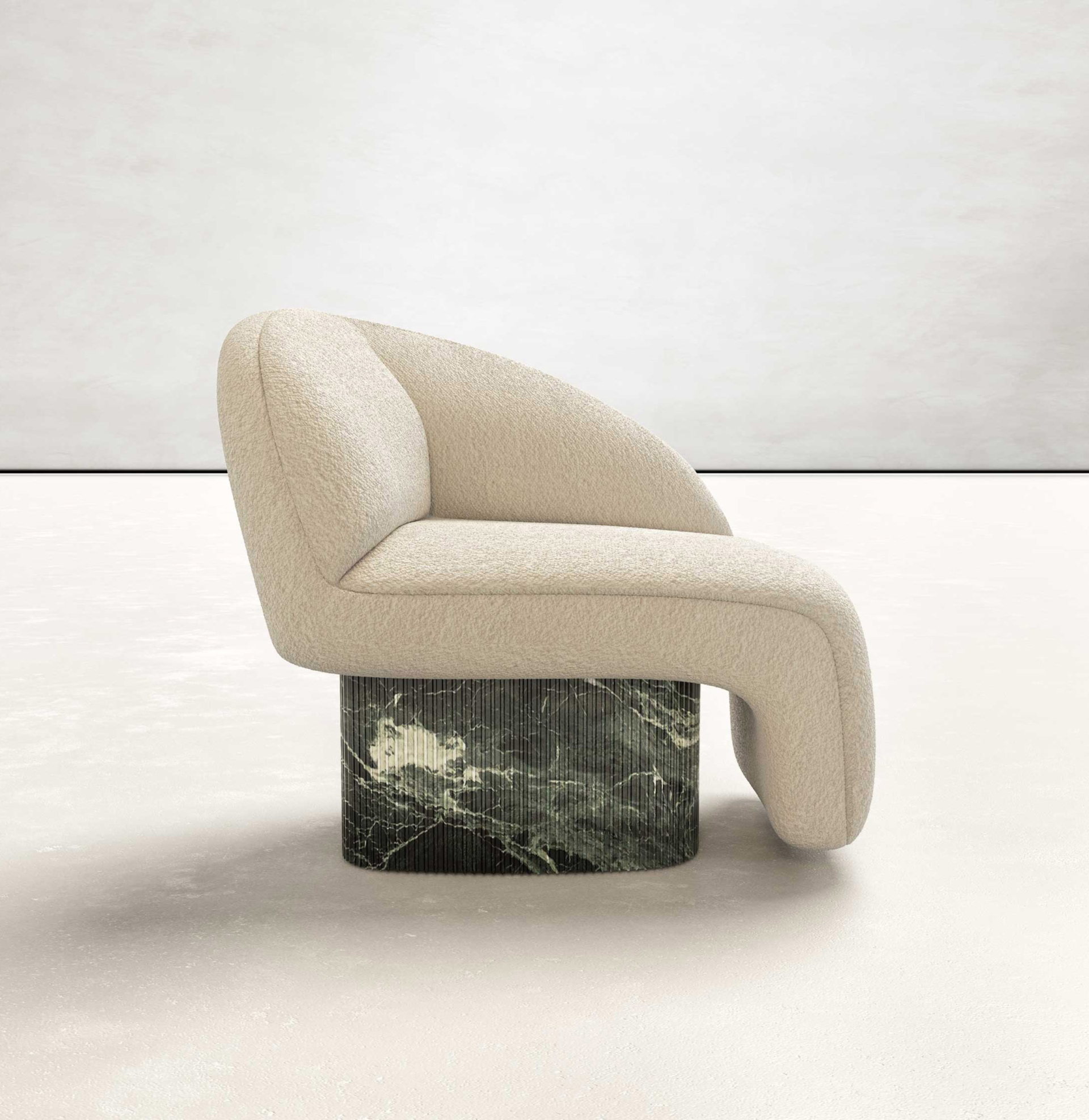 STUDIOTWENTYSEVEN • AMÉLIA LOUNGE CHAIR GREEN APLS BY JÉRÔME BUGARA